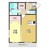 ラポール今沢 1LDKの間取り
