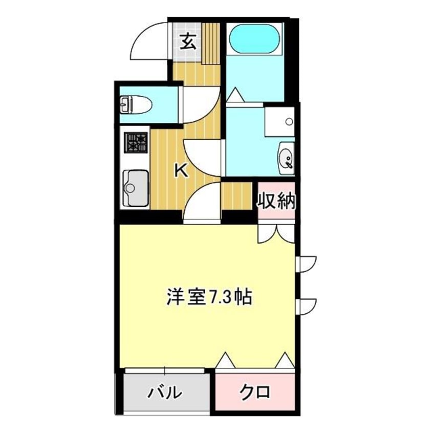 間取図 フレード高島町