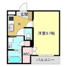 シュタットフルスI 1Kの間取り