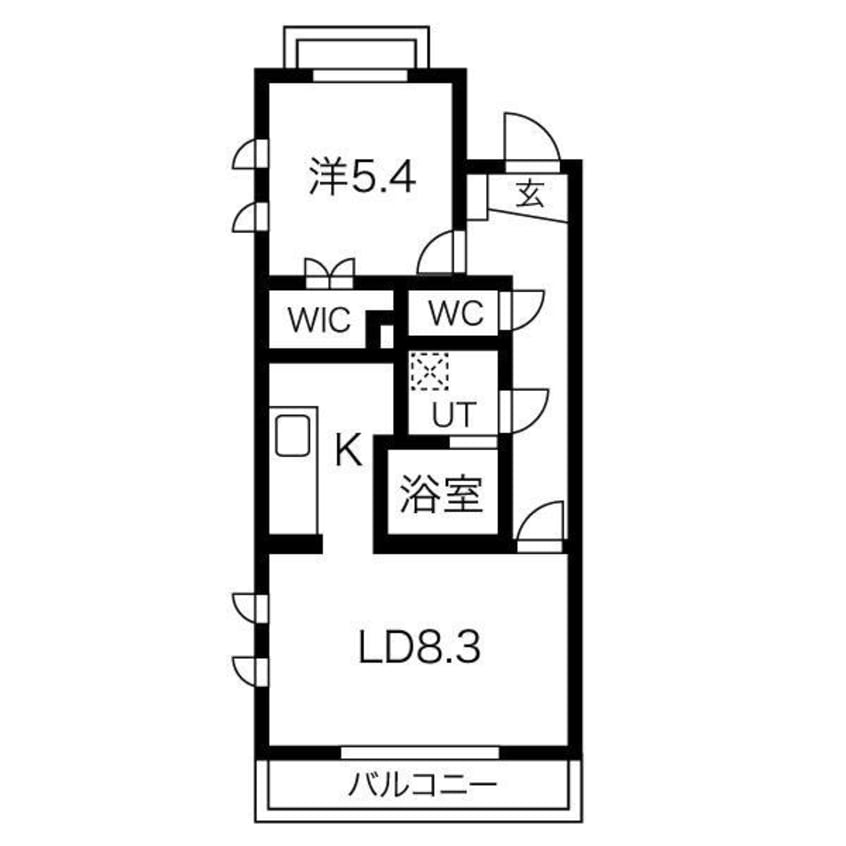 間取図 ヴィガラス川成新町