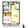 プレミールM 1LDKの間取り