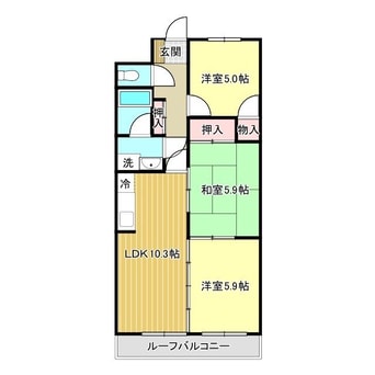 間取図 ビューテラス愛鷹