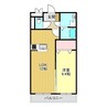 プラウドR 1LDKの間取り