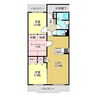 シェーナヴァルト 2LDK+Sの間取り