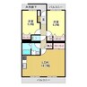エル・パラシオ 2LDKの間取り