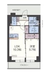 フィラトゥーラ山本被服第一ビル 1LDKの間取り