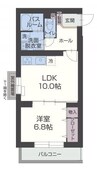 アステール 1LDKの間取り