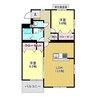 ルミナスコート 2LDKの間取り