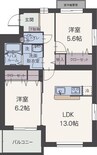 ルミナスコート 2LDKの間取り