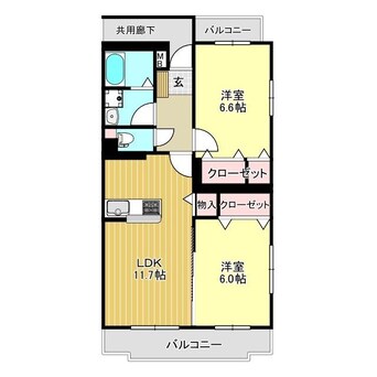 間取図 プラス・ド・ボヌール