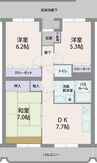 アバンデンス 3DKの間取り