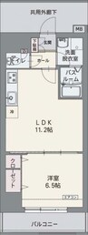 コルディエラ 1LDKの間取り