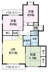 コーポラスシーダー 3LDKの間取り