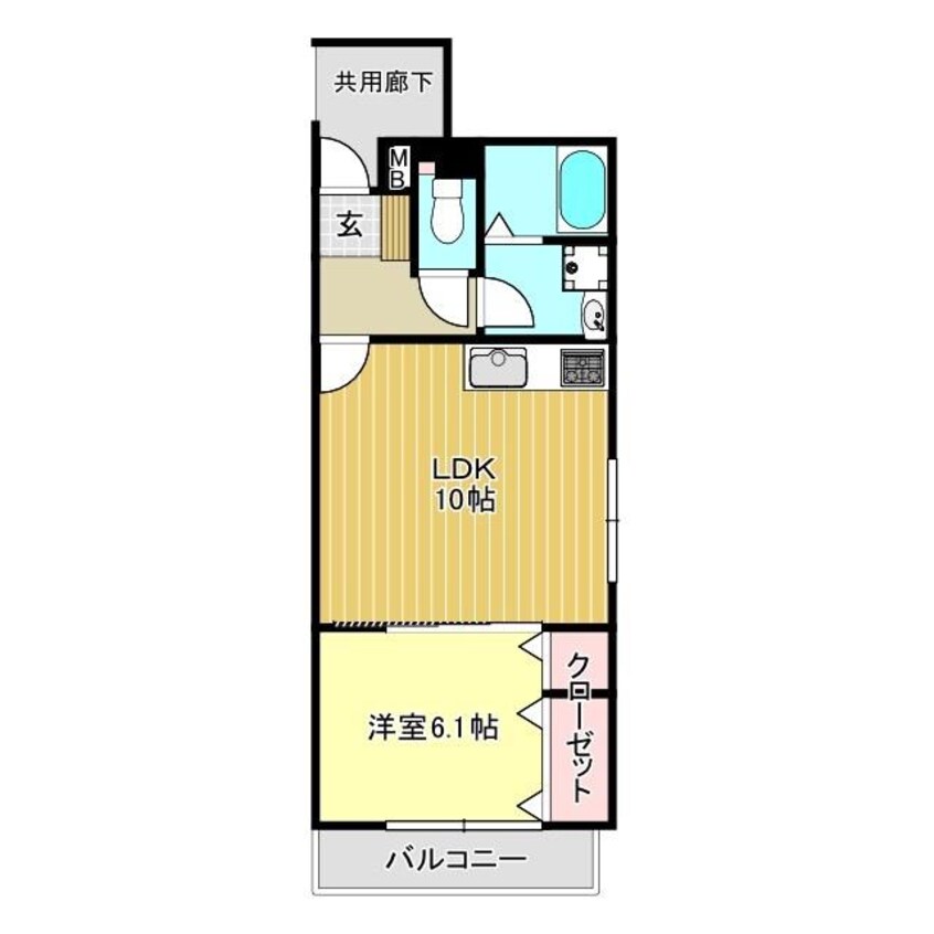 間取図 フィールドコート　フォリア
