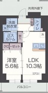 シェリーグランデ 1LDKの間取り