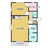 エスパシオTres 1LDKの間取り