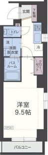 おおたけビル 1Kの間取り