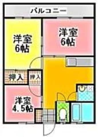 間取図 グランドール高城B