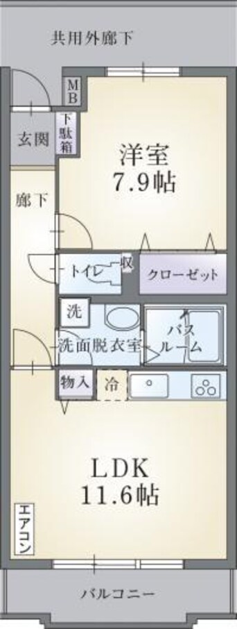 間取図 ソレイユ　ノール