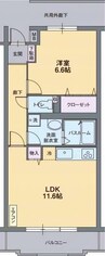 フレシール桜堤 1LDKの間取り