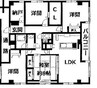 リエス新宿町 4LDK+Sの間取り