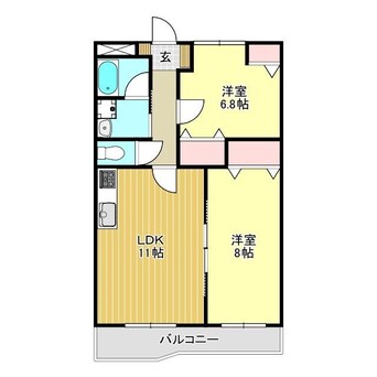 間取図 ヴィブレクレールII