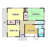 中沢田平屋 3DKの間取り
