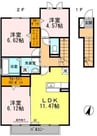 エスポワールYV 3LDKの間取り