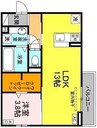 D-Crinum 本田町 1LDKの間取り