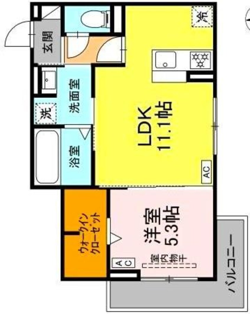 間取図 D-Crinum 本田町