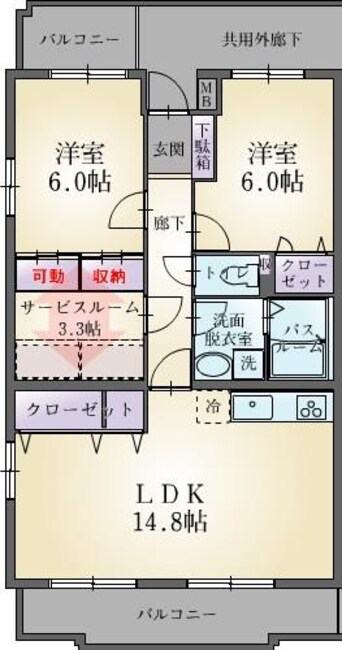 間取図 ソレイユグラン