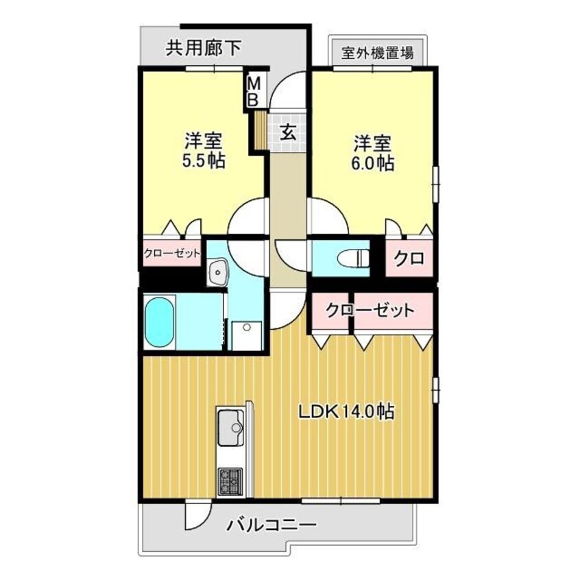 間取図 グリーンヒルズWEST　II
