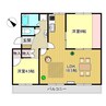 AZGarden千本浜公園　1号棟 2LDKの間取り