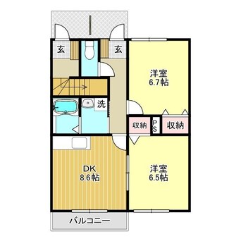 間取図 グレイスガーデンC