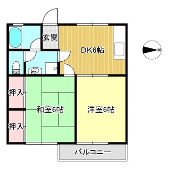 間取図 ラージヒルA