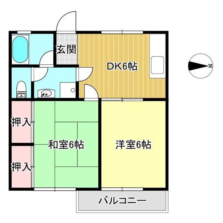 間取図 ラージヒルA