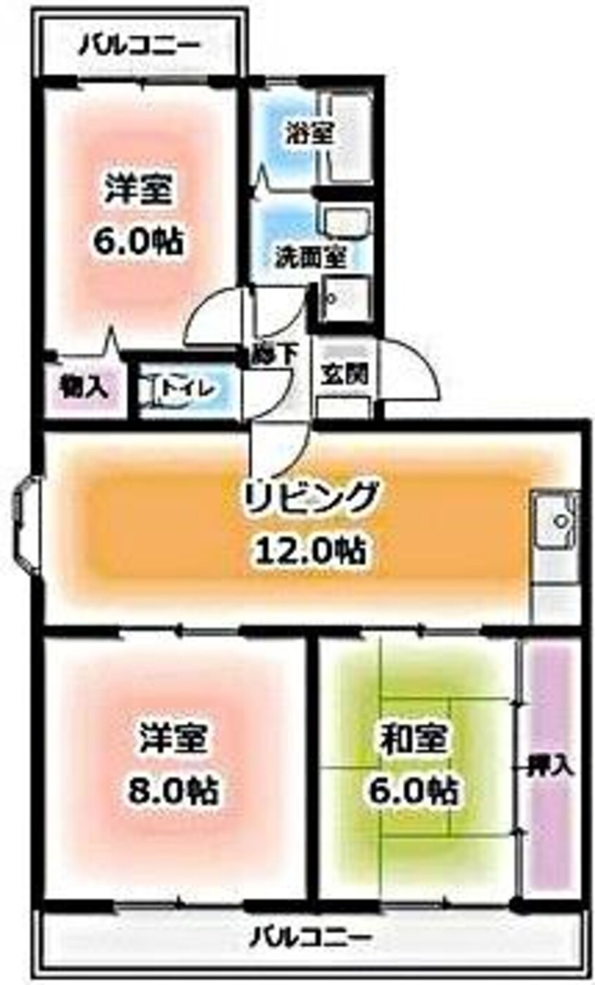 間取図 メゾン・ド・エソールI