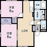 コーポ南II 2LDKの間取り