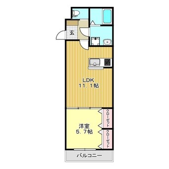 間取図 ポルトフィーノ長岡