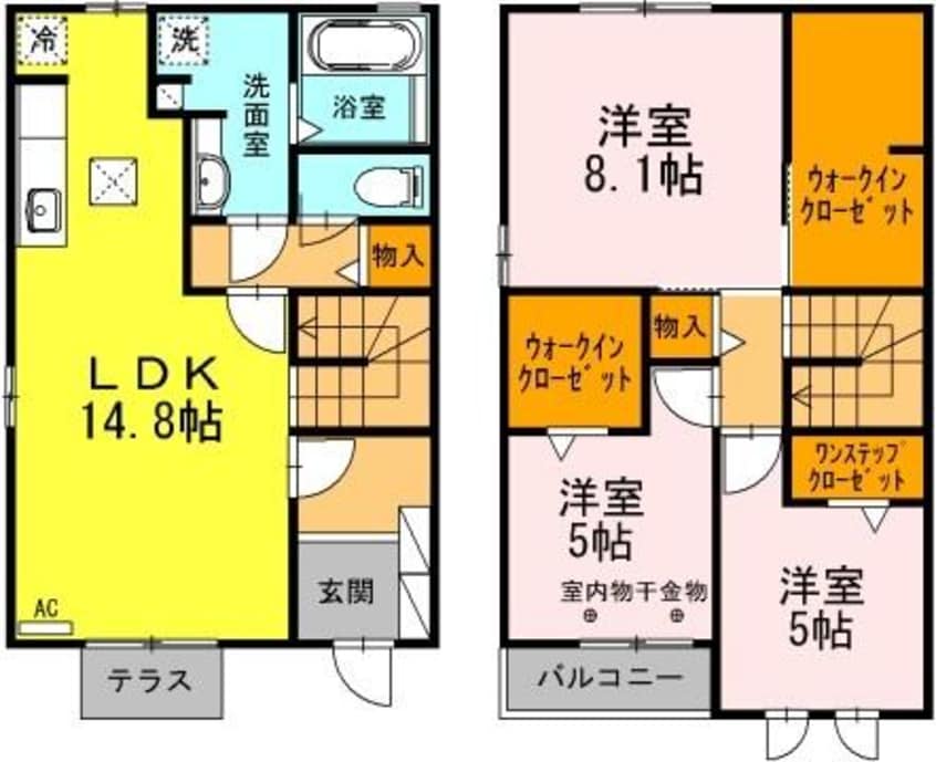間取図 サニーハイツ門池