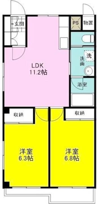 間取図 AQUA　CROSS