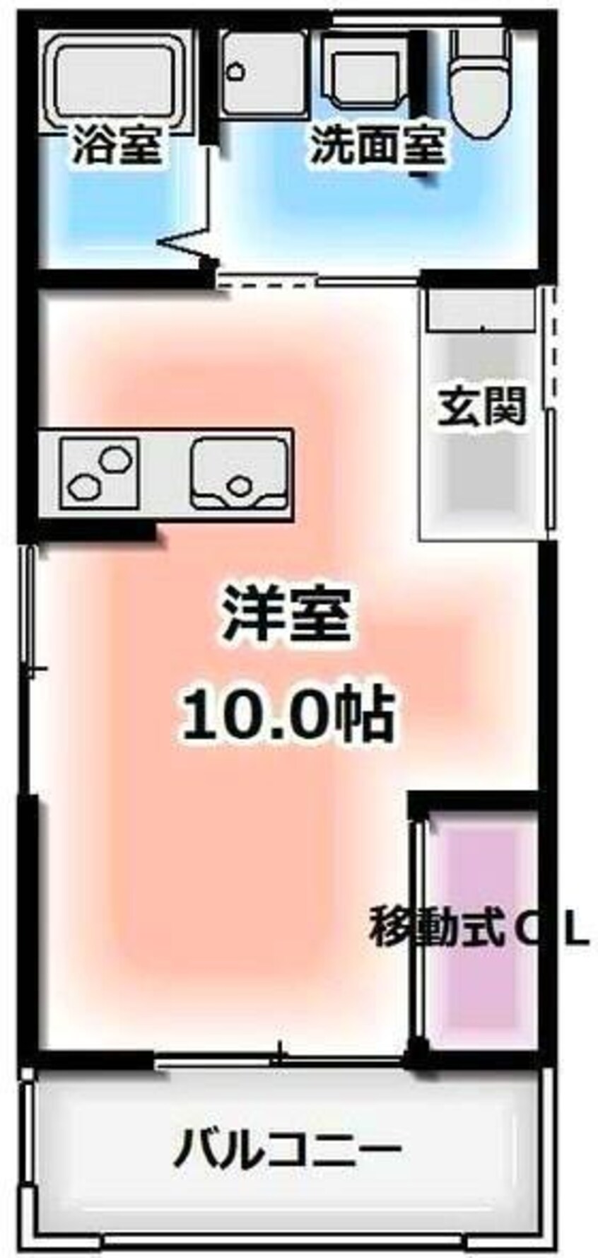 間取図 西条町コーポ