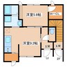 MonstellasA 1LDKの間取り