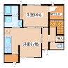 MonstellasA 1LDKの間取り
