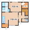 MonstellasA 1LDKの間取り