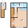 アウル西見前 1Rの間取り