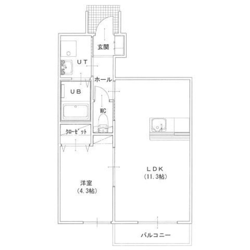 間取図 ボヌールハウス