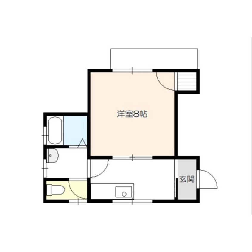 間取図 好保♭（コーポフラット）