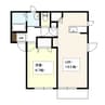 クラージュ 1LDKの間取り