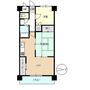 間取図 クリナーレ志家町